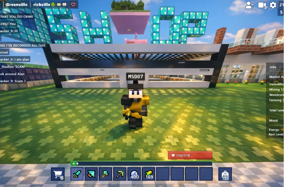 Me with my shop in Greenville