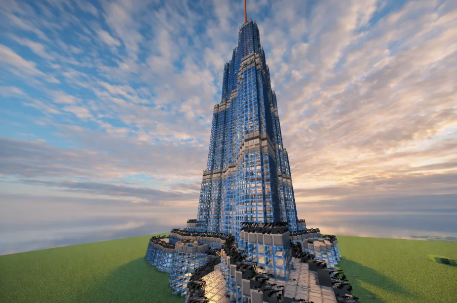 My burj khalifa in bloxd