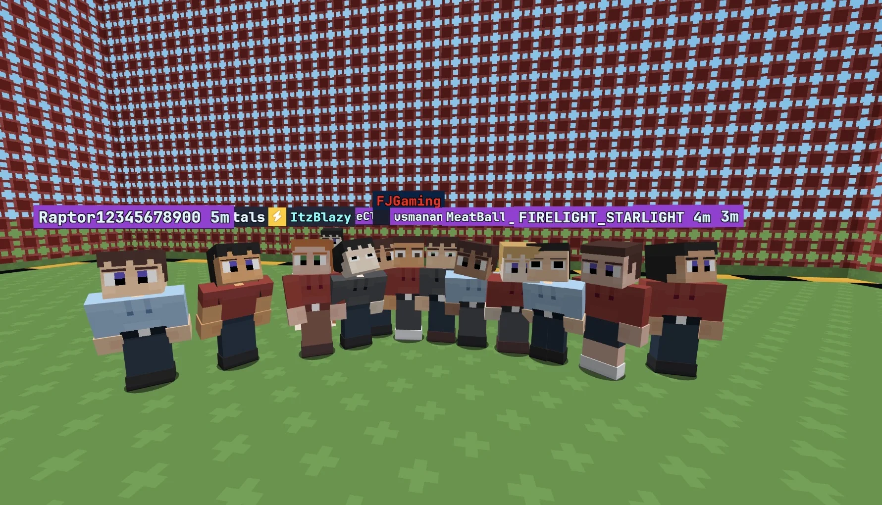 FJ event, group foto from FJ event server in bloxd io