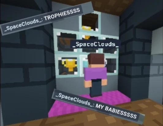@SpaceClouds really likes trophies .__.