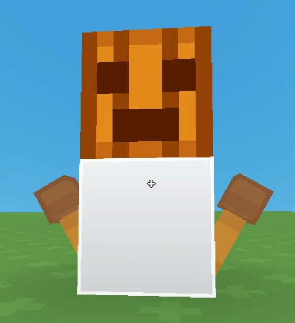 Snowman using the new torches :3