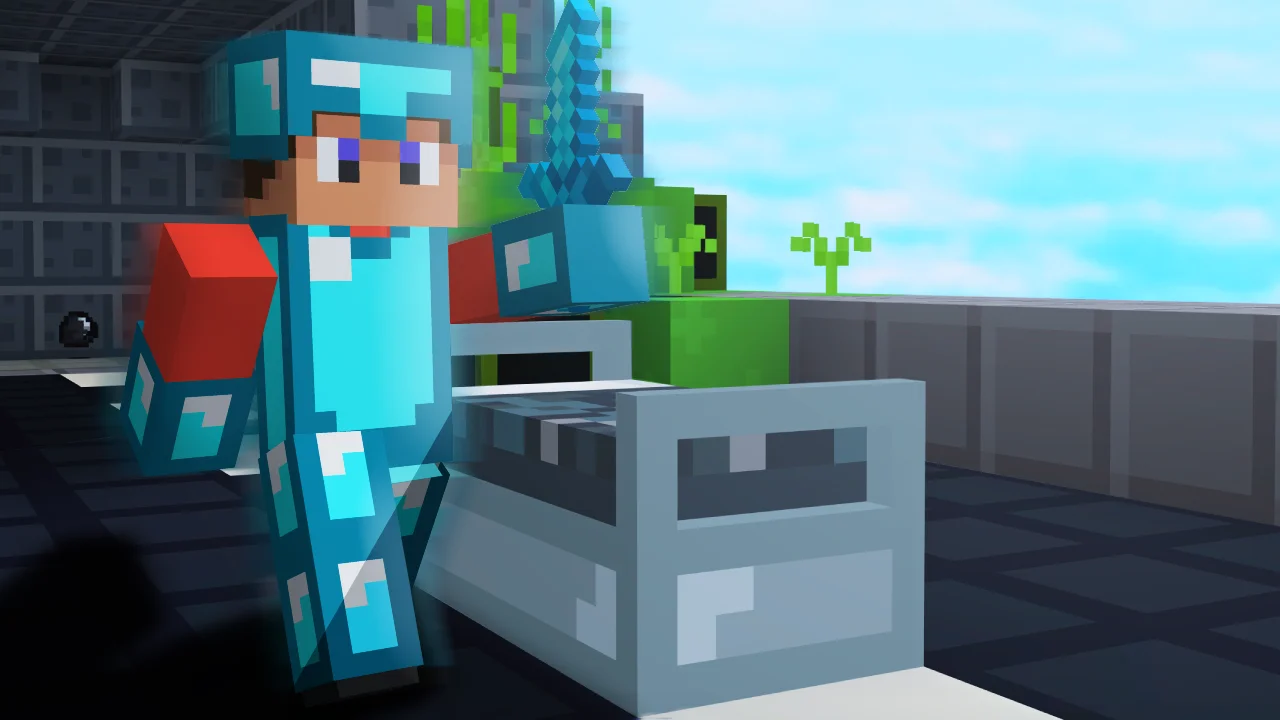 Bloxd Bedwars Wallpaper (100% HUMAN, NO AI USED)