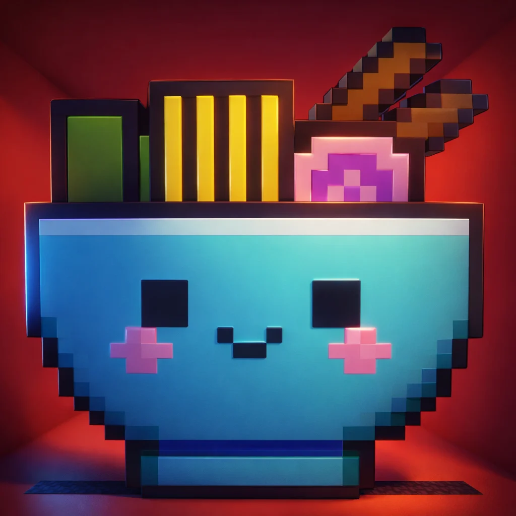 Sushi Bowl (First Pixel Art of mine, AI shaders)