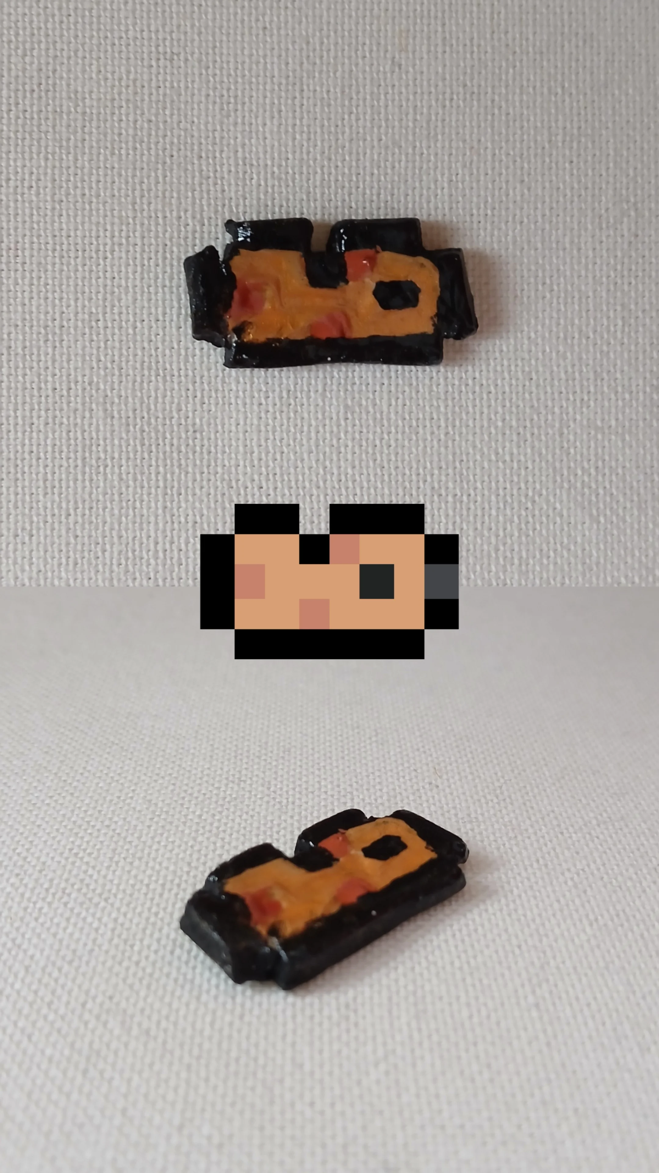 Clay wheatfish I made! He's tiny! (^^)