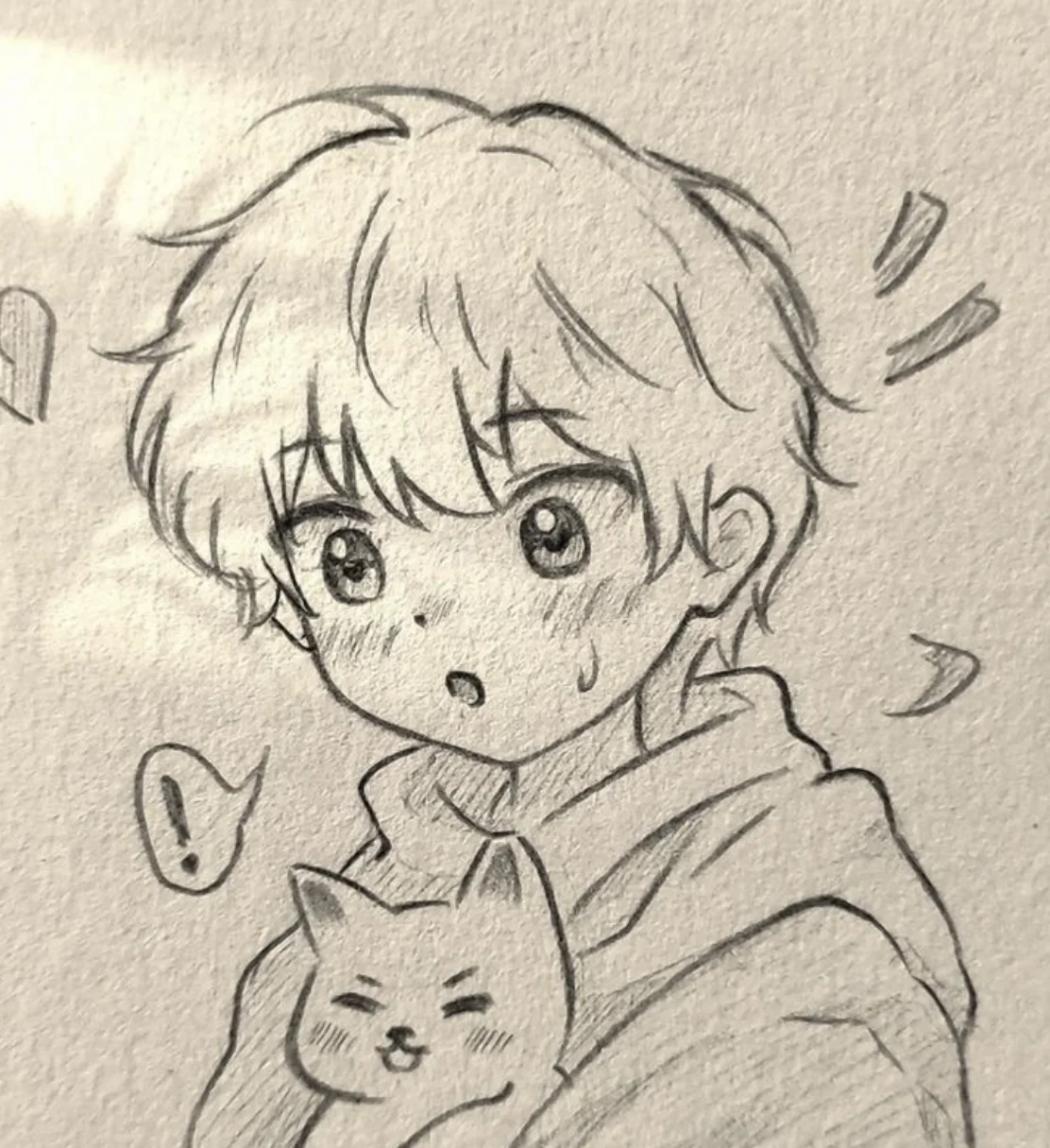 Cool Anime based Bloxd character I drew! ( with wildcat! )