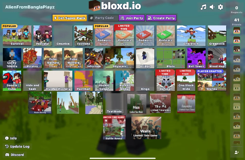 More gamemodes(this is a picture long time ago…)
