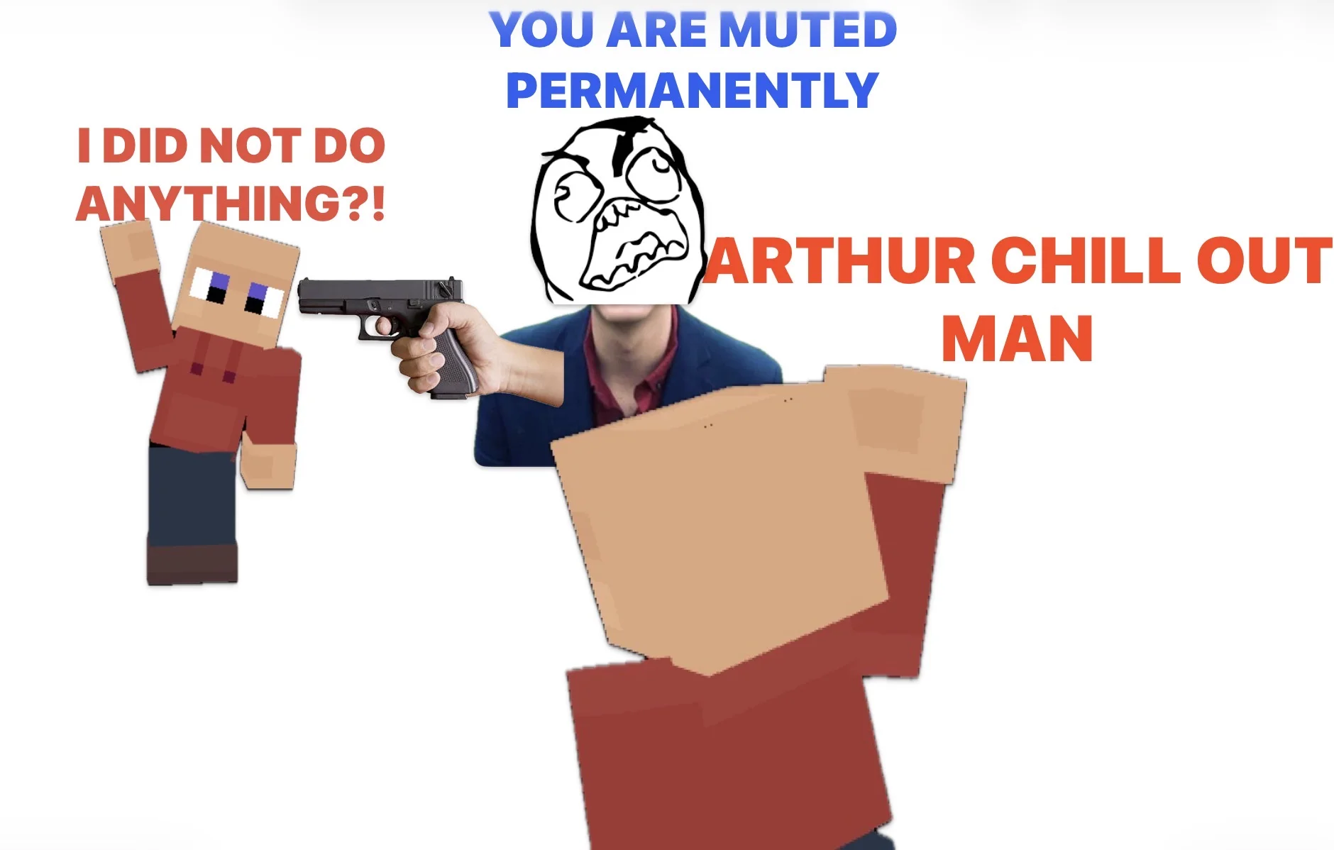 This is what happens if you say hi with the worst bloxd moderation.