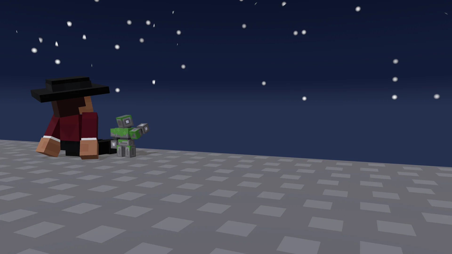 Star gazing with my homie