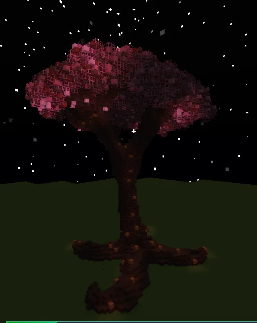 glowing sakura tree
