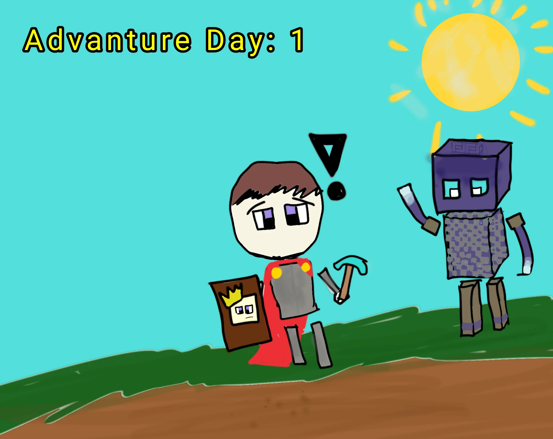 Little Adventure day 1. Everything drawn by @itsCrafteeLOL
